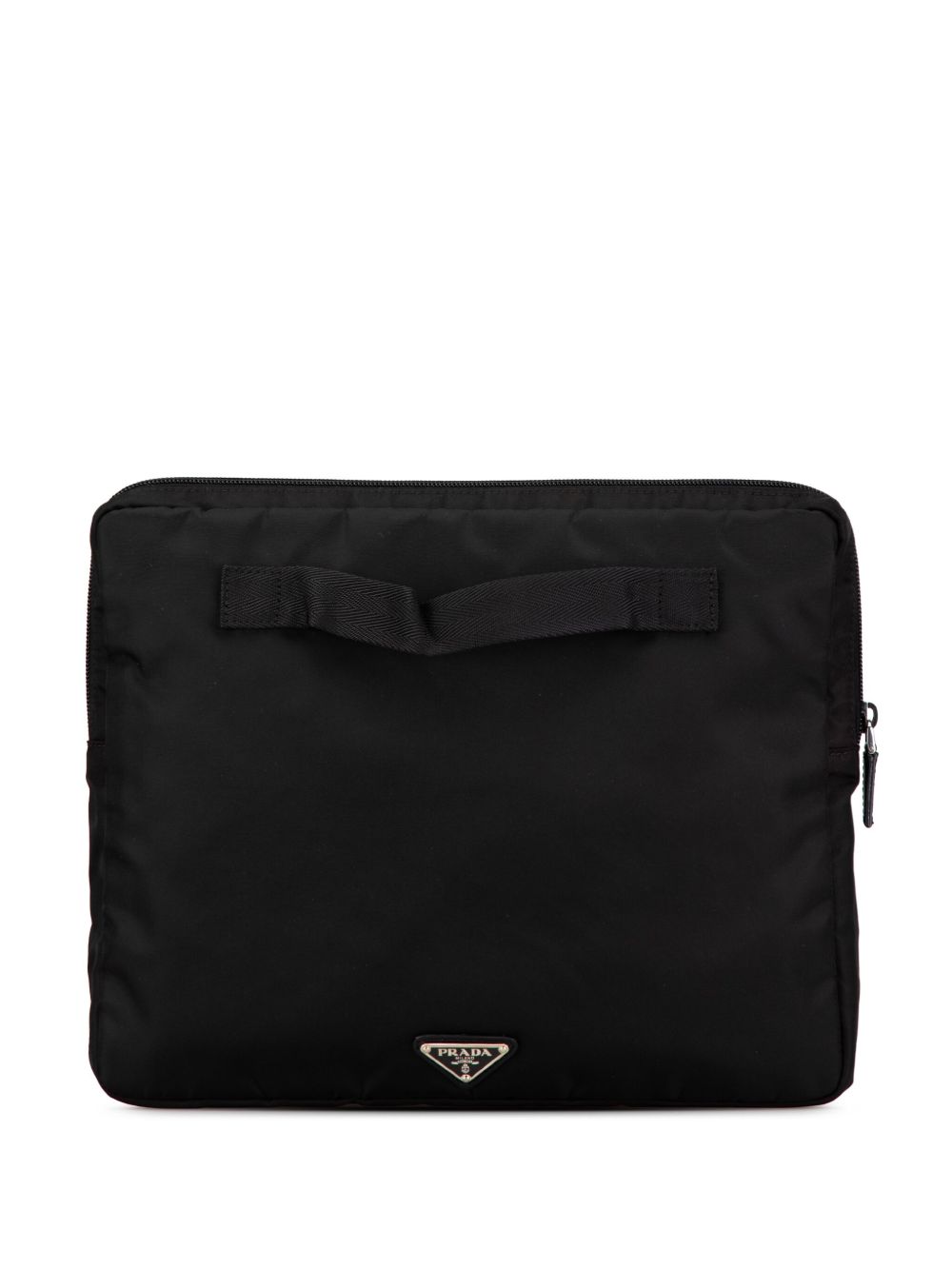 Prada Pre-Owned 2013-2024 Tessuto Laptop Case clutch bag - 黑色
