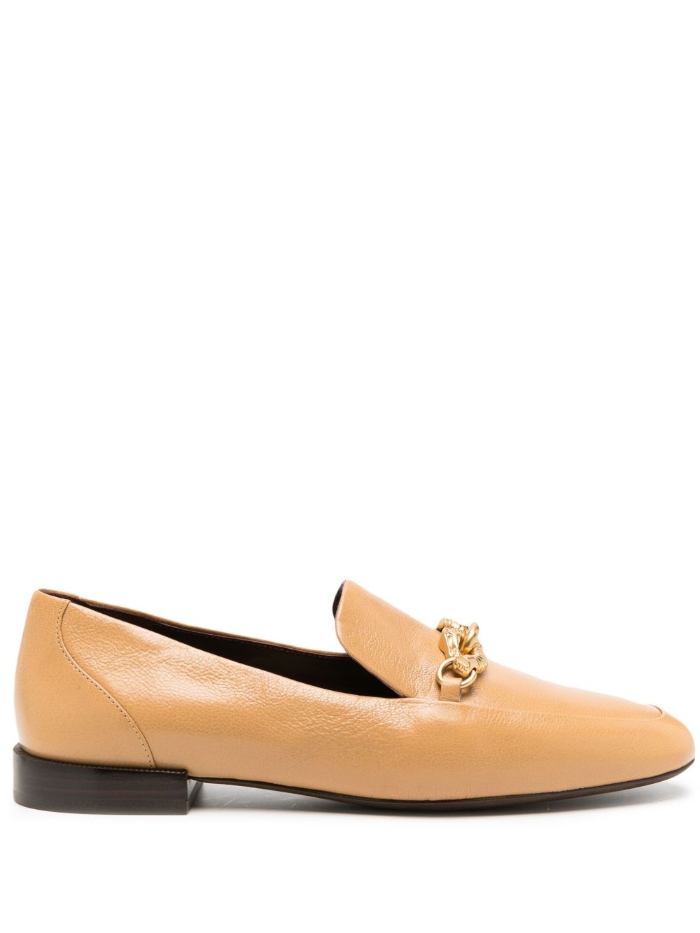 Tory Burch Jessa 马头图案皮质乐福鞋 - 中性色