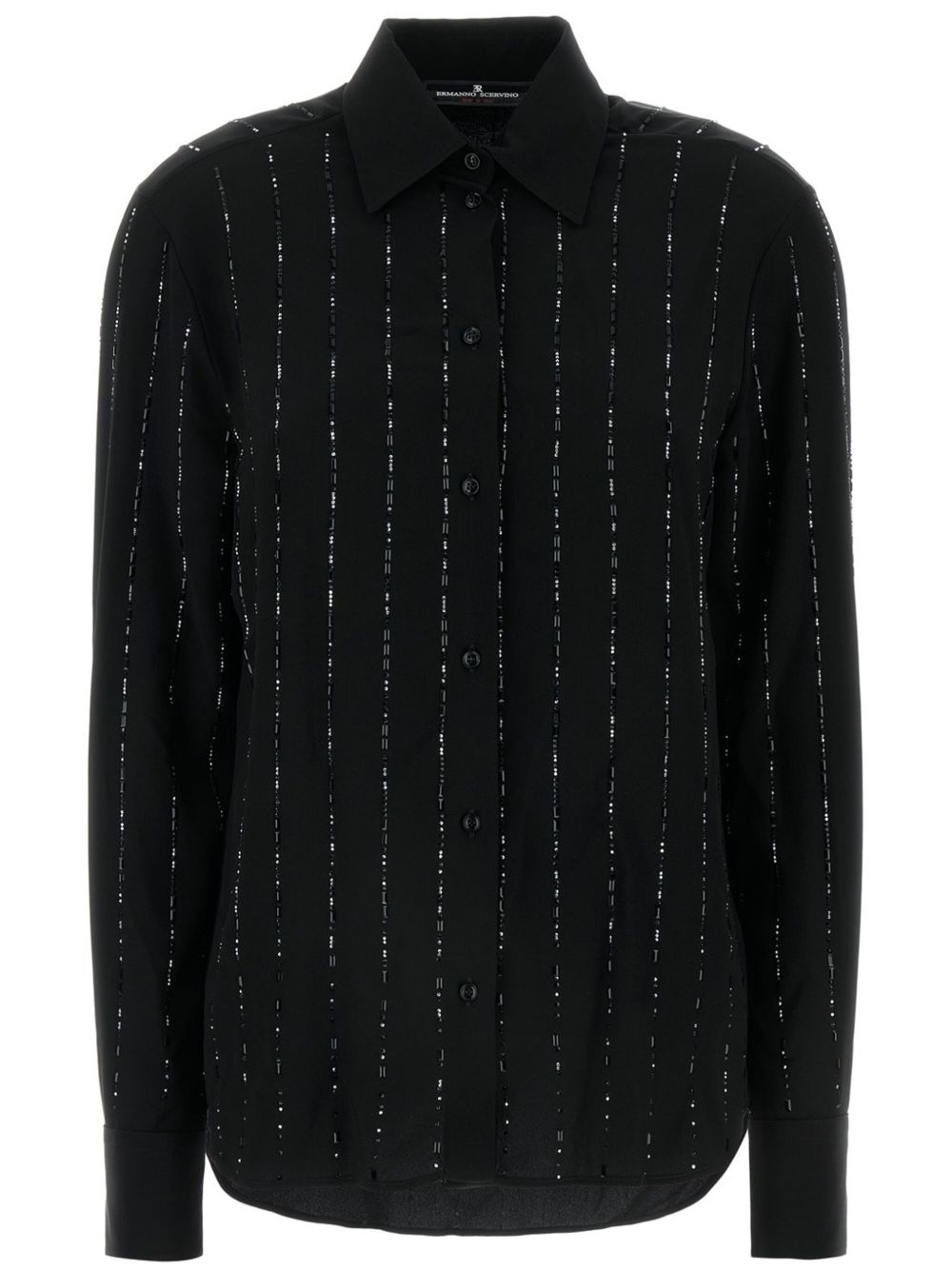 Ermanno Scervino 细条纹衬衫 - 黑色