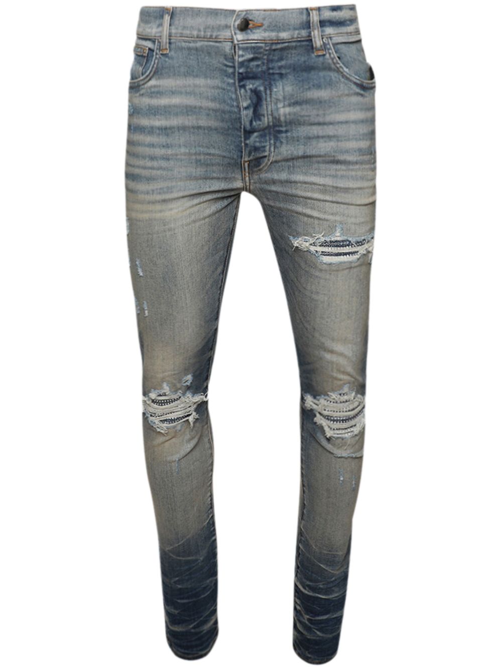 AMIRI Crystal MX1 紧身牛仔裤 - 蓝色