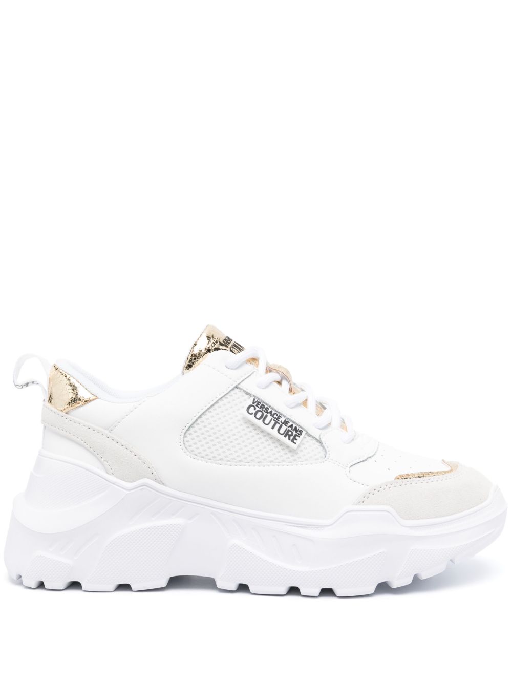 Versace Jeans Couture Speedtrack 厚底运动鞋 - 白色