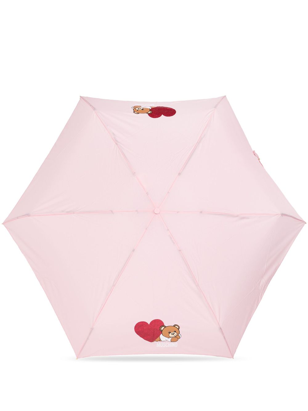 Moschino Teddy Bear 印花雨伞 - 粉色
