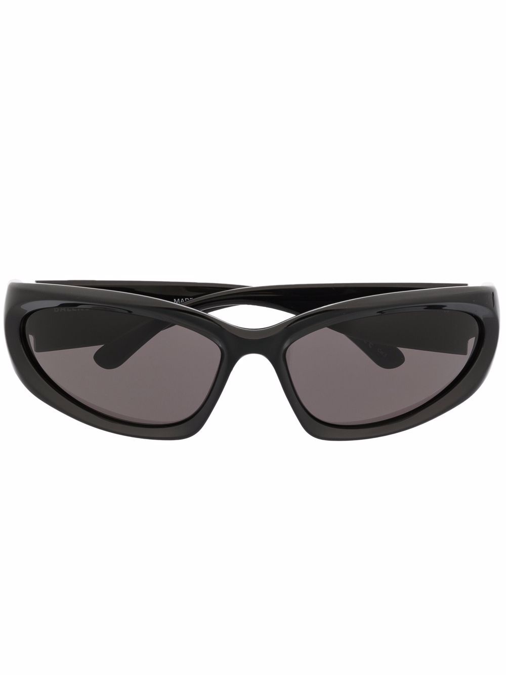 Balenciaga Eyewear Swift 椭圆形镜框太阳眼镜 - 黑色