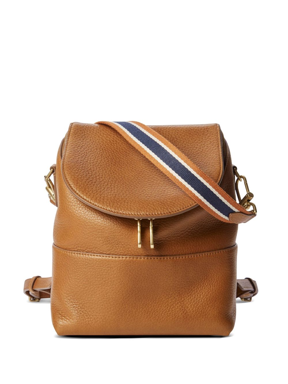Shinola The Mini Pocket 粒面皮质双肩包 - 褐色