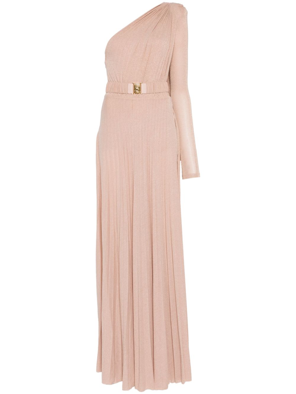 Elisabetta Franchi 褶饰礼服 - 中性色