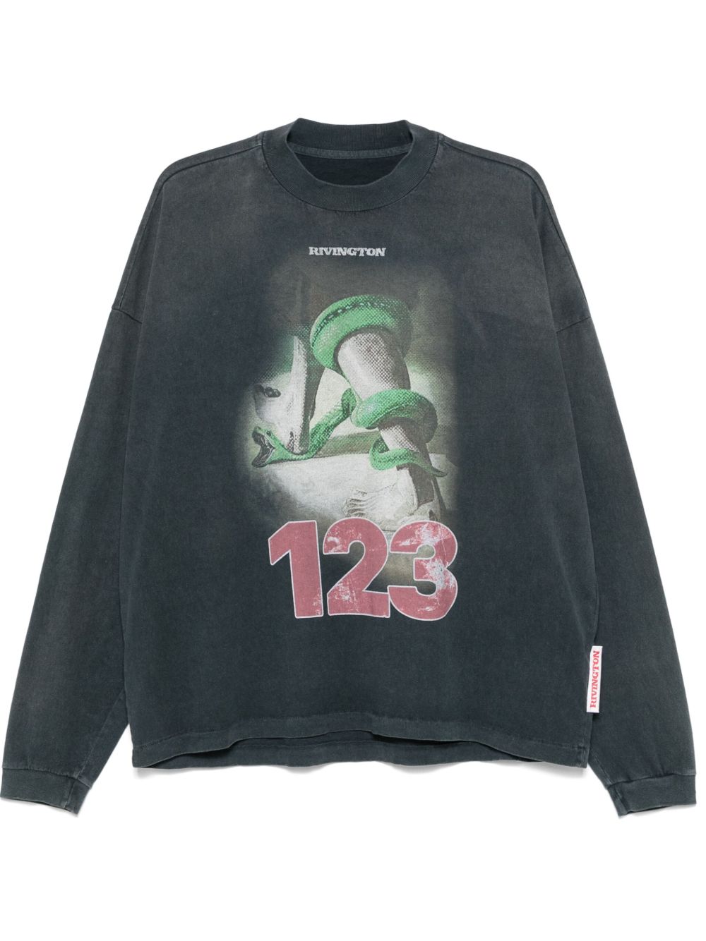 RRR123 Inri Snake T恤 - 灰色