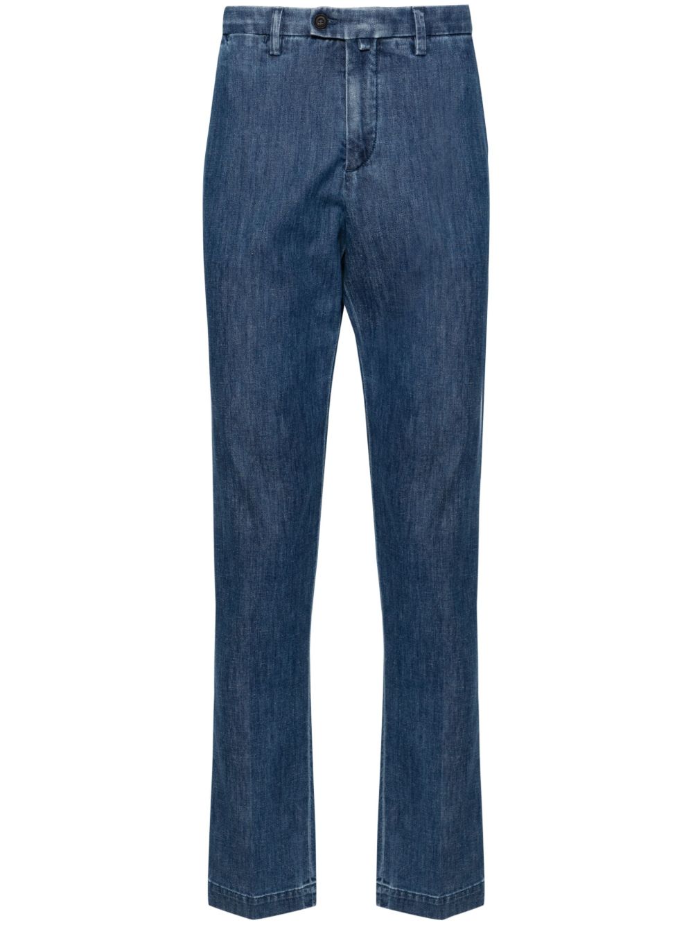 Corneliani 中腰锥形牛仔裤 - 蓝色