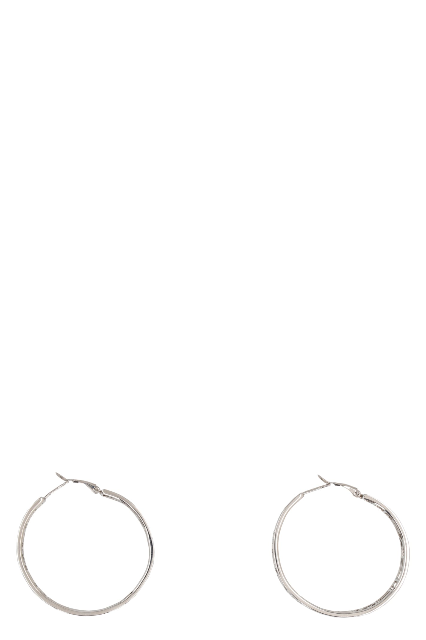 VETEMENTS Logo Hoop Earrings
