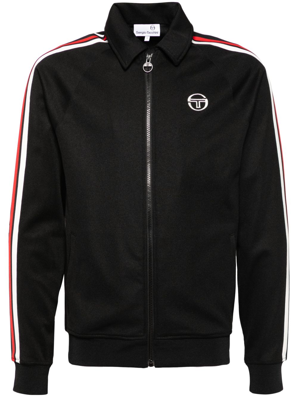 Sergio Tacchini Renshaw Tape 运动夹克 - 黑色