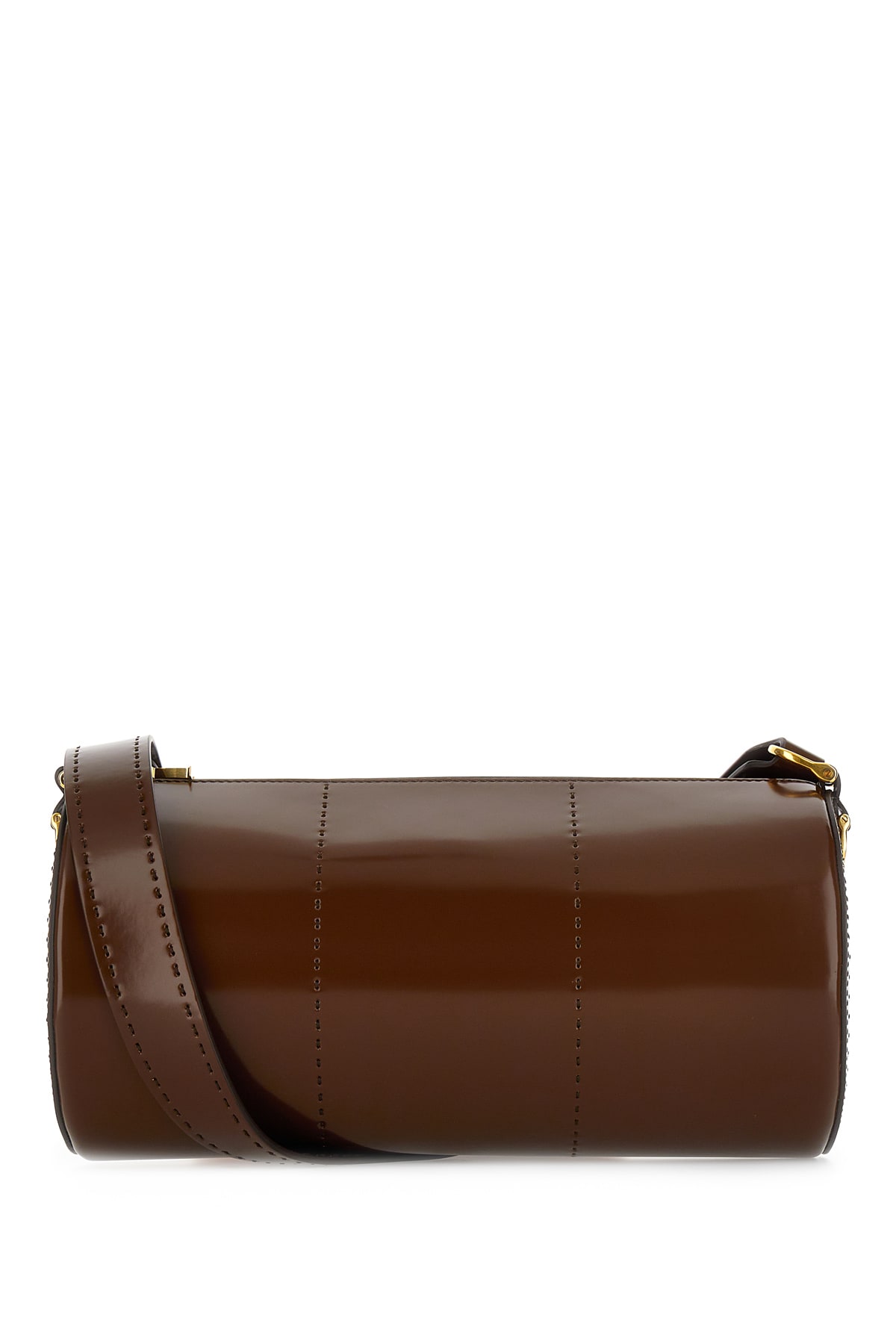 Max Mara 棕色皮革斜挎包