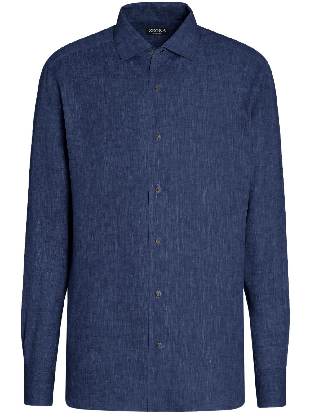 Zegna Oasi Lino 亚麻衬衫 - 蓝色
