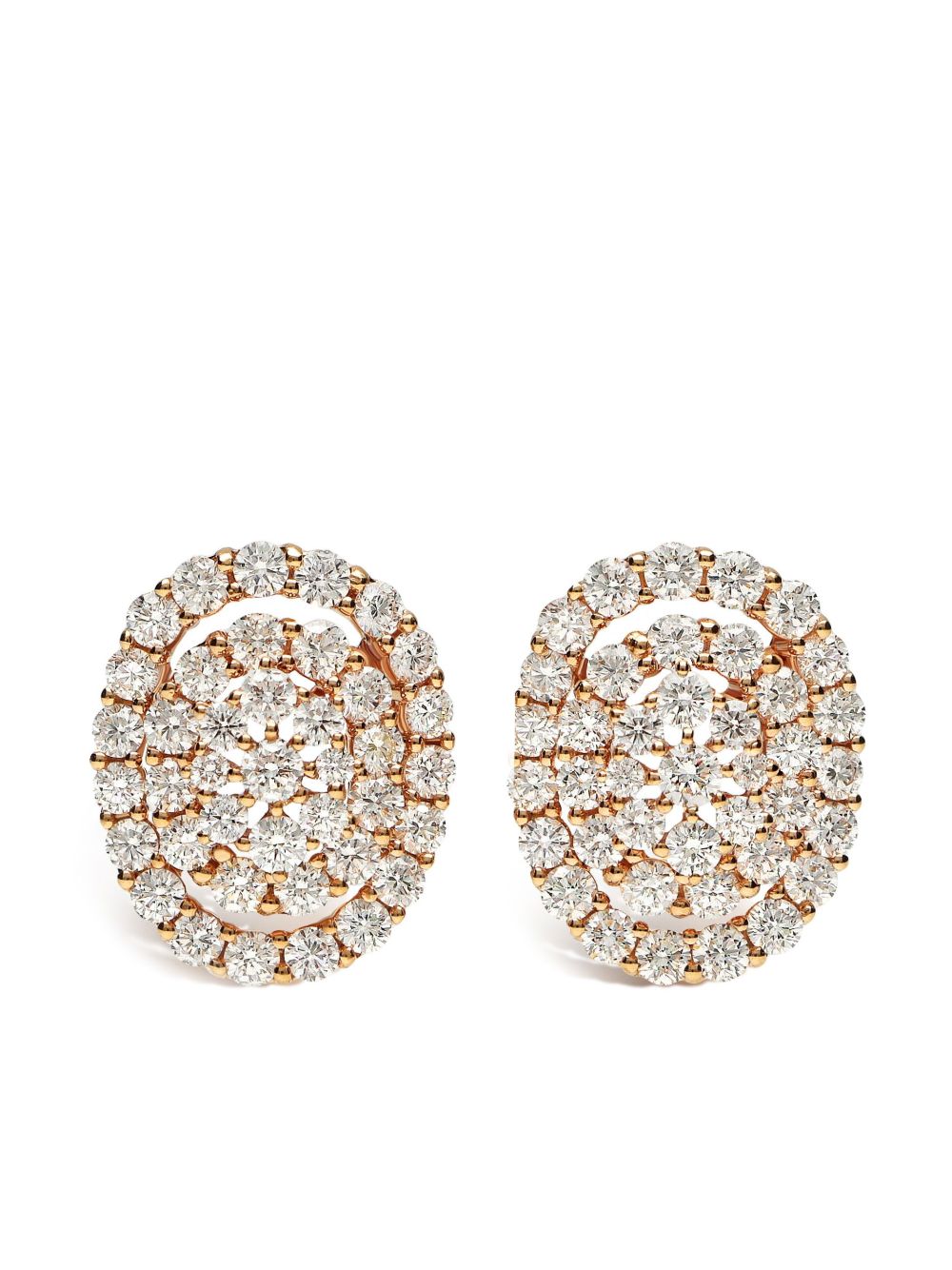LEO PIZZO Must Have 18K玫瑰金钻石耳环 - 粉色