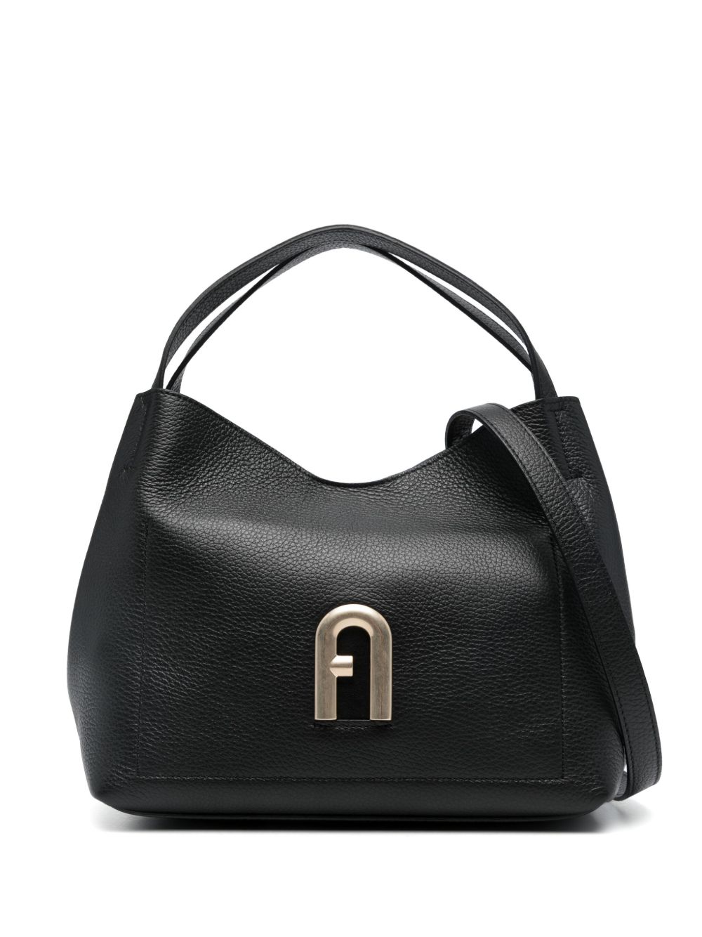 Furla Primula 皮质小号单肩包 - 黑色