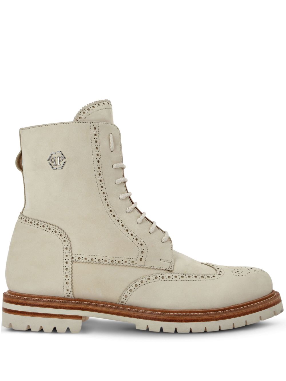 Philipp Plein 牛巴戈皮靴 - 中性色