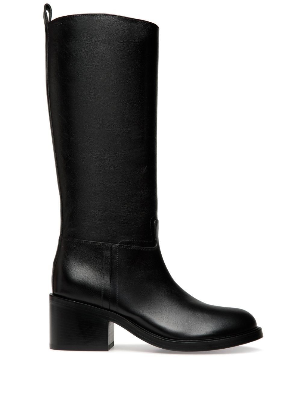 Bally Peggy 及膝皮靴 - 黑色