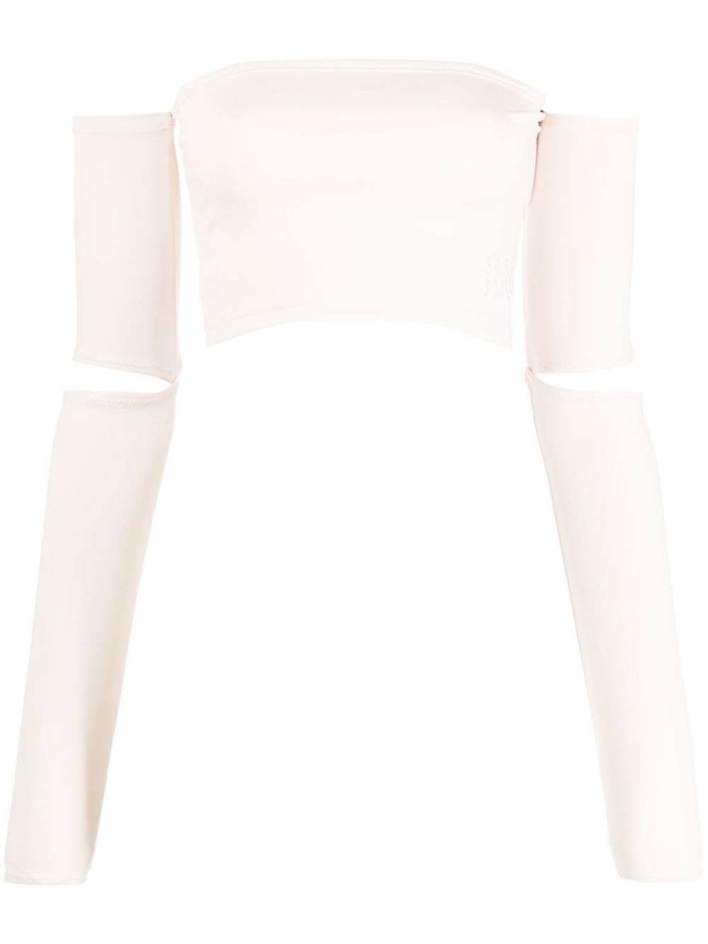 MM6 Maison Margiela 镂空短款上衣 - 中性色