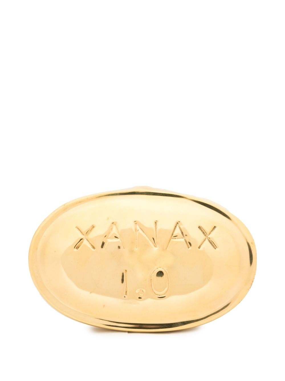 Jonathan Adler Xanax 黄铜胶囊形饰品盒 - 金色