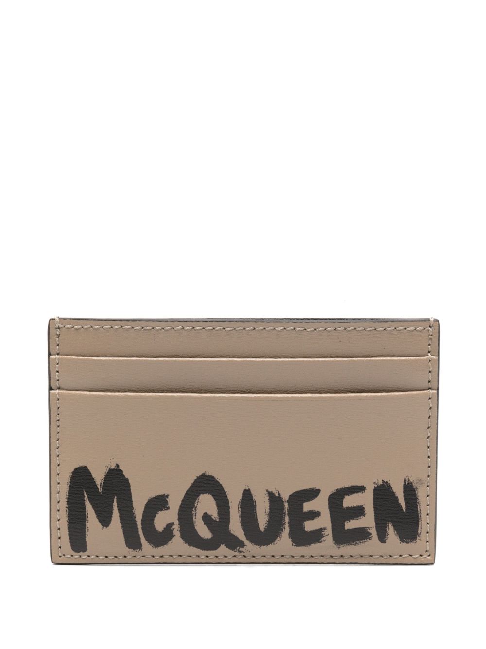 Alexander McQueen Graffiti 卡夹 - 中性色