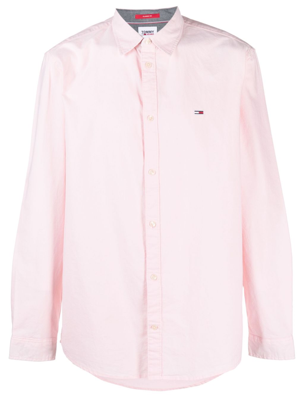 Tommy Jeans 长袖棉衬衫 - 粉色