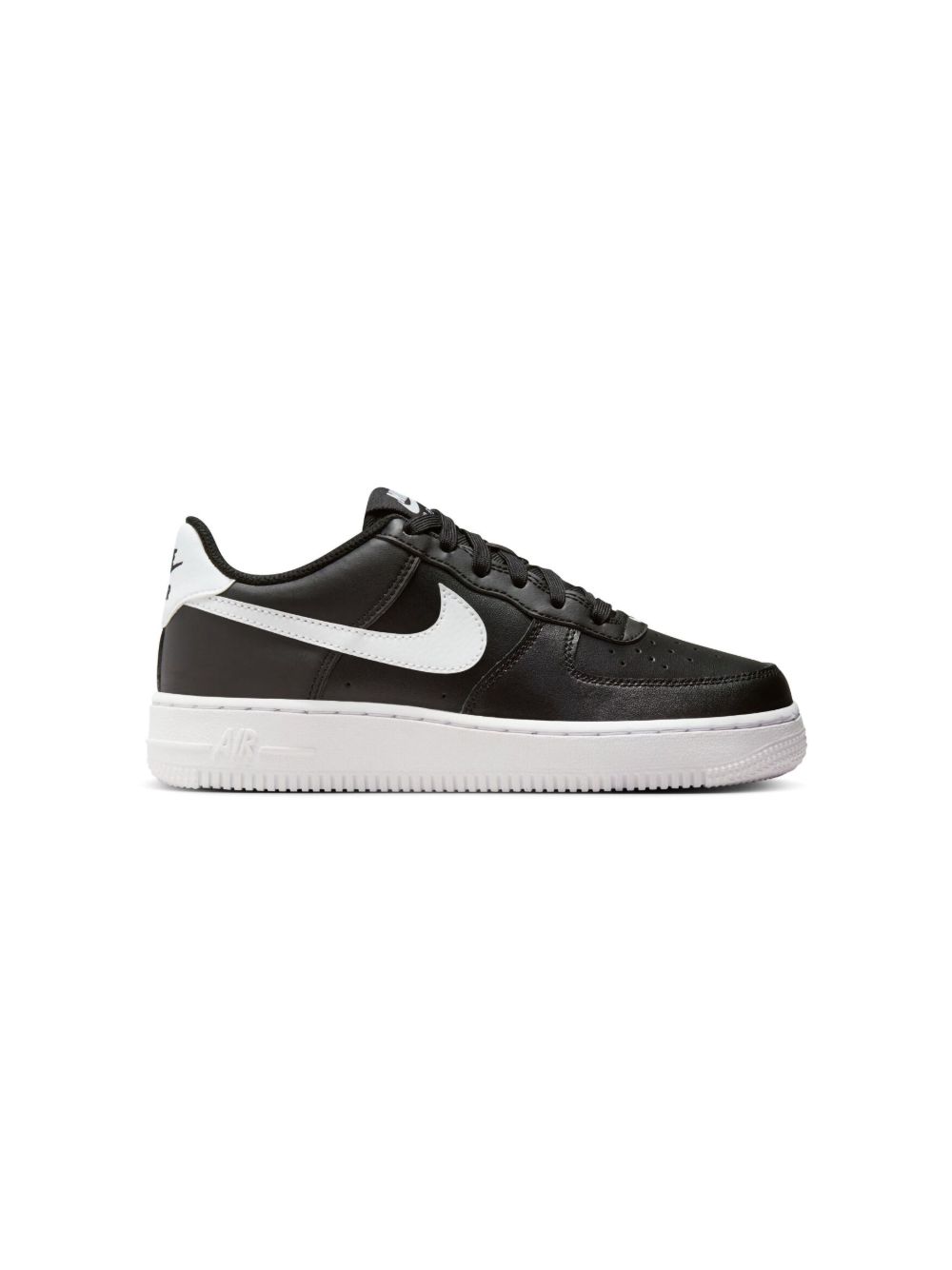Nike Kids Air Force 1 Black/White 运动鞋 - 黑色