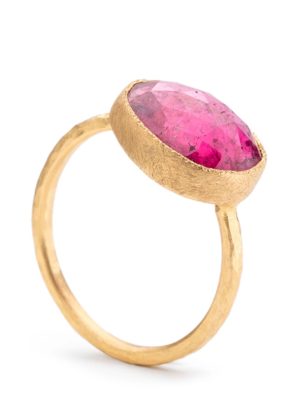 Yasuko Azuma 18kt yellow gold tourmaline ring - 金色