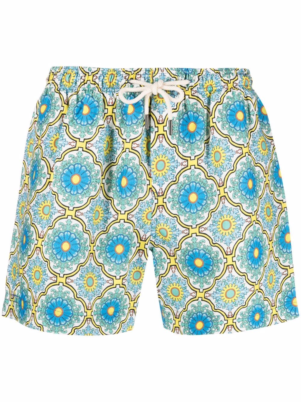 PENINSULA SWIMWEAR Anacapri 印花泳裤 - 蓝色