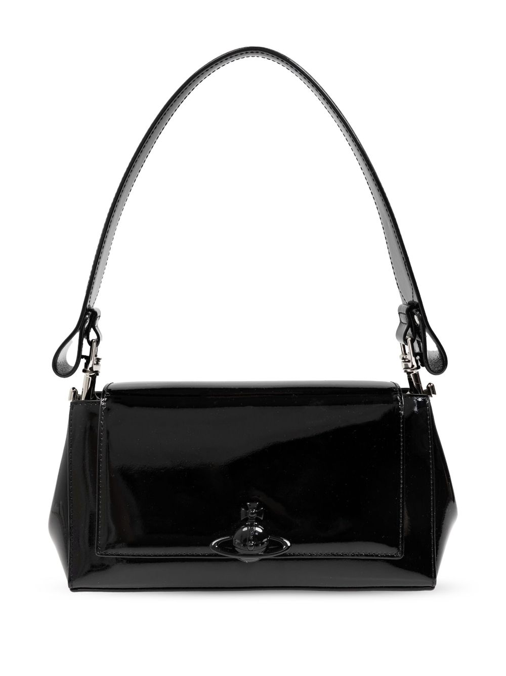 Vivienne Westwood Hazel 中号单肩包 - 黑色