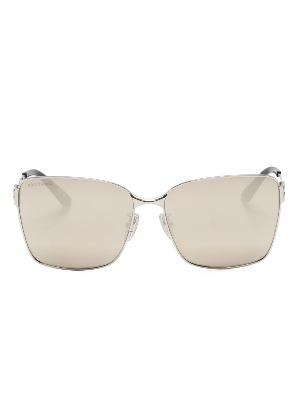 Balenciaga Eyewear 方框太阳眼镜 - 银色