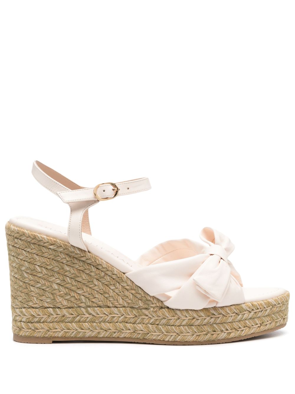 Stuart Weitzman Sofia 高跟草编鞋 - 粉色