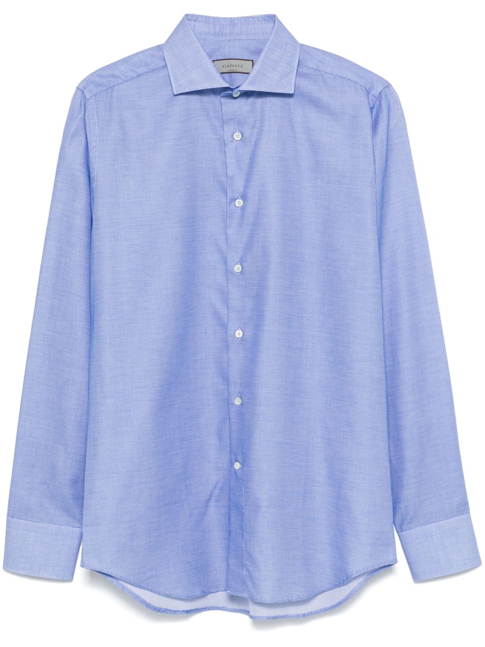 Canali 经典棉衬衫 - 蓝色