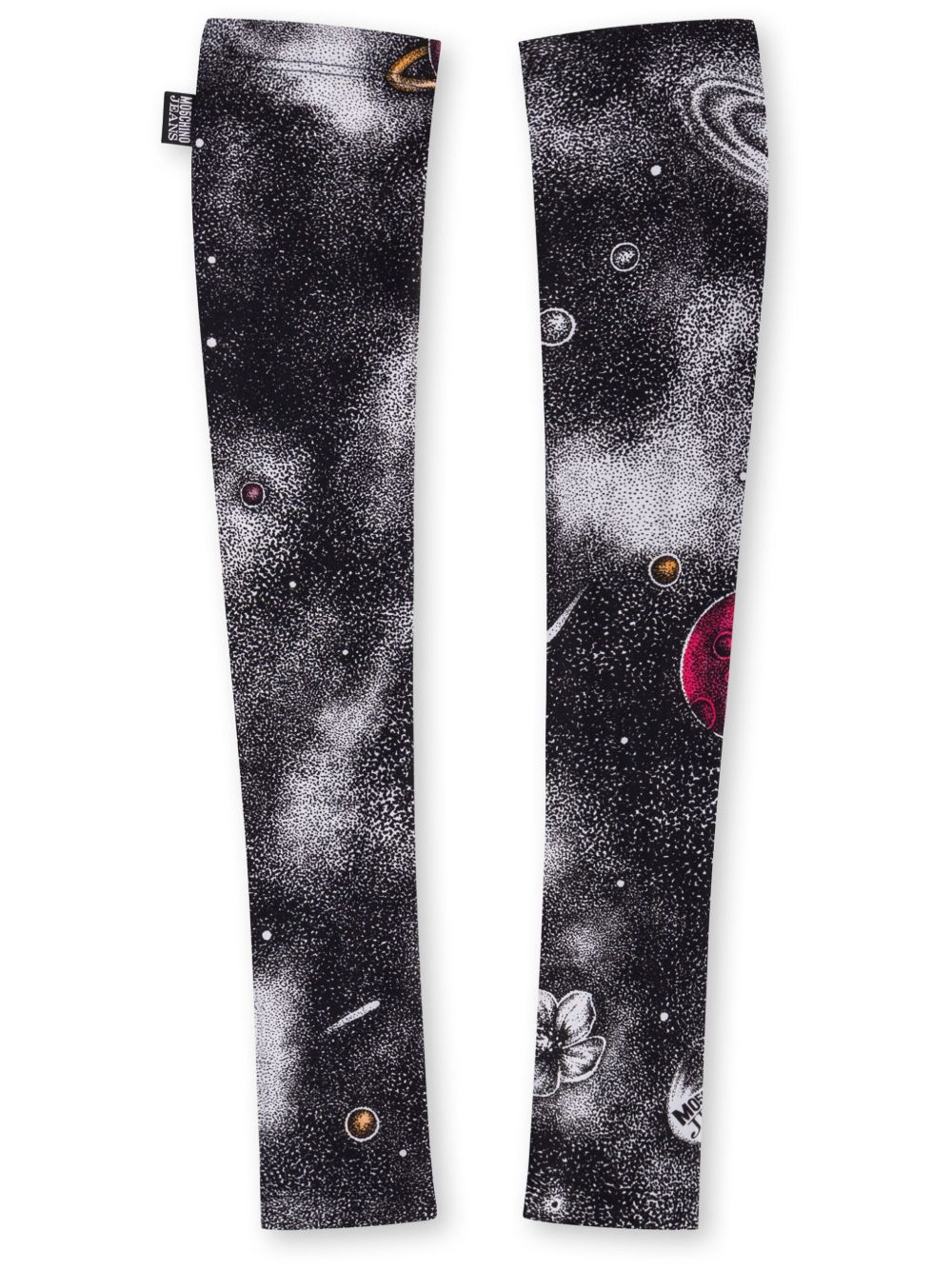 MOSCHINO JEANS 太空印花无指袖套 - 灰色