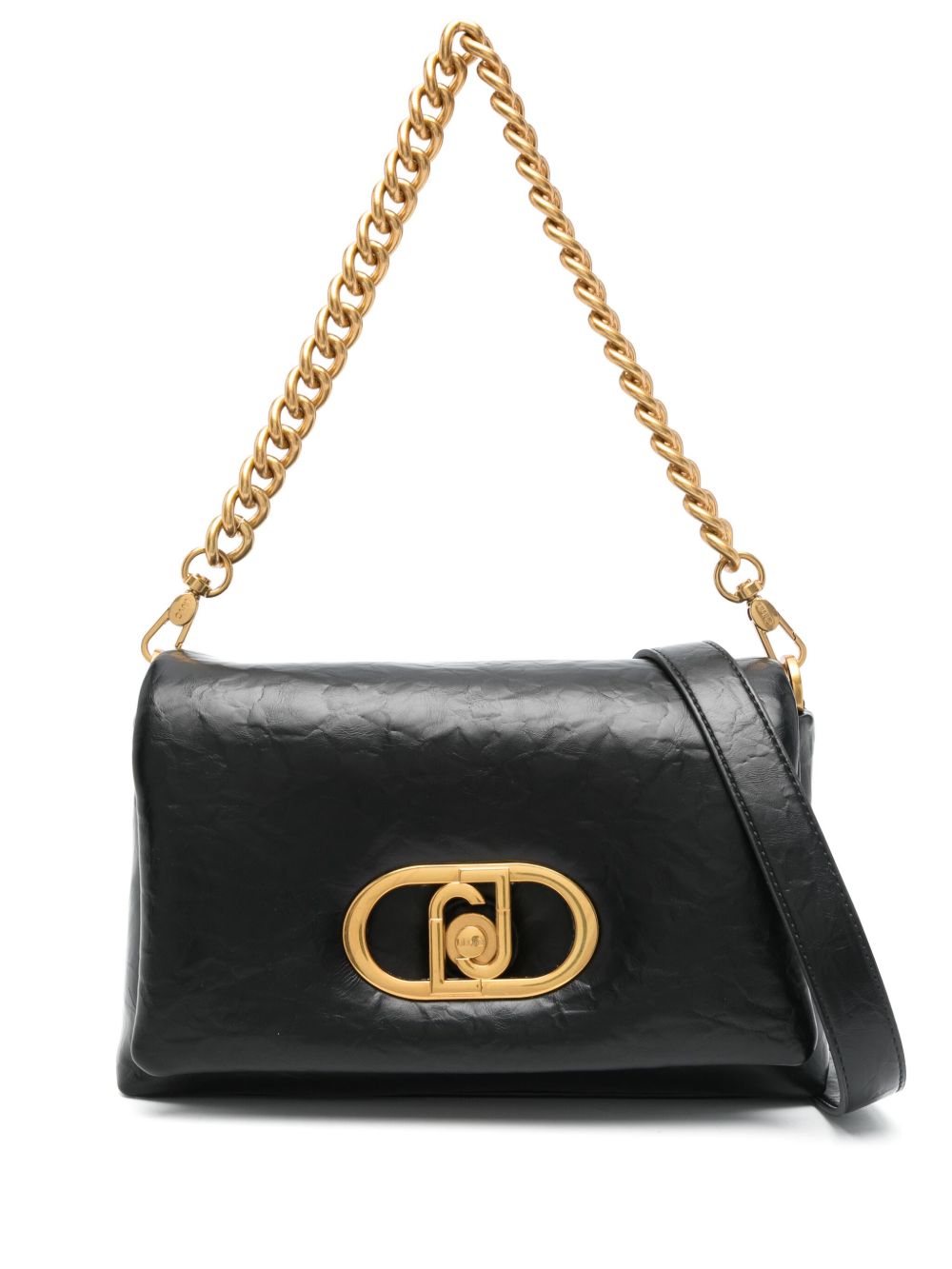 LIU JO logo-plaque cross body bag - 黑色