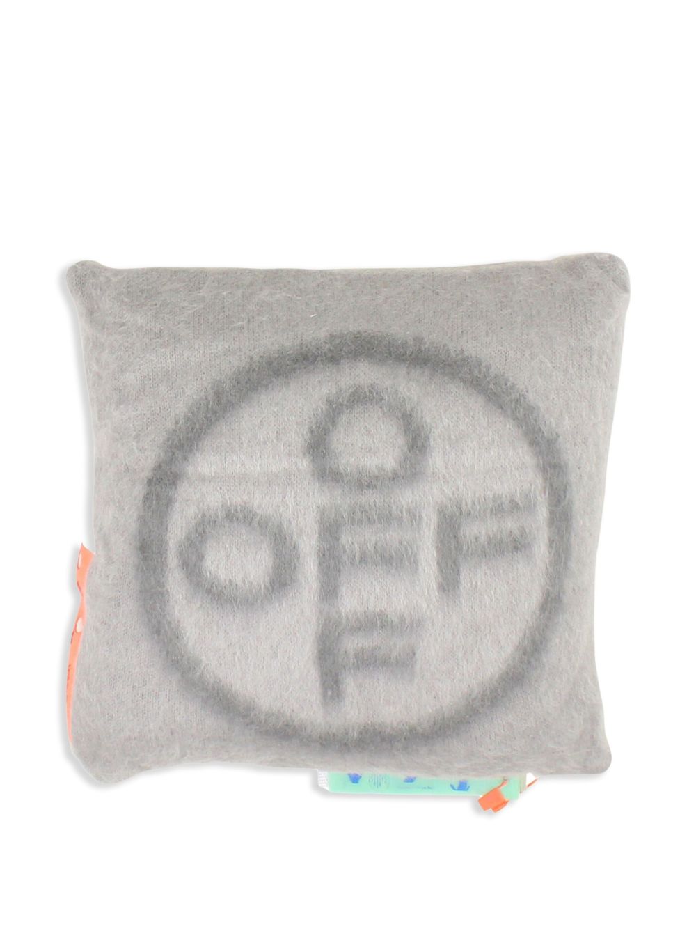 Off-White Off-Cross 马海毛混纺抱枕 - 灰色
