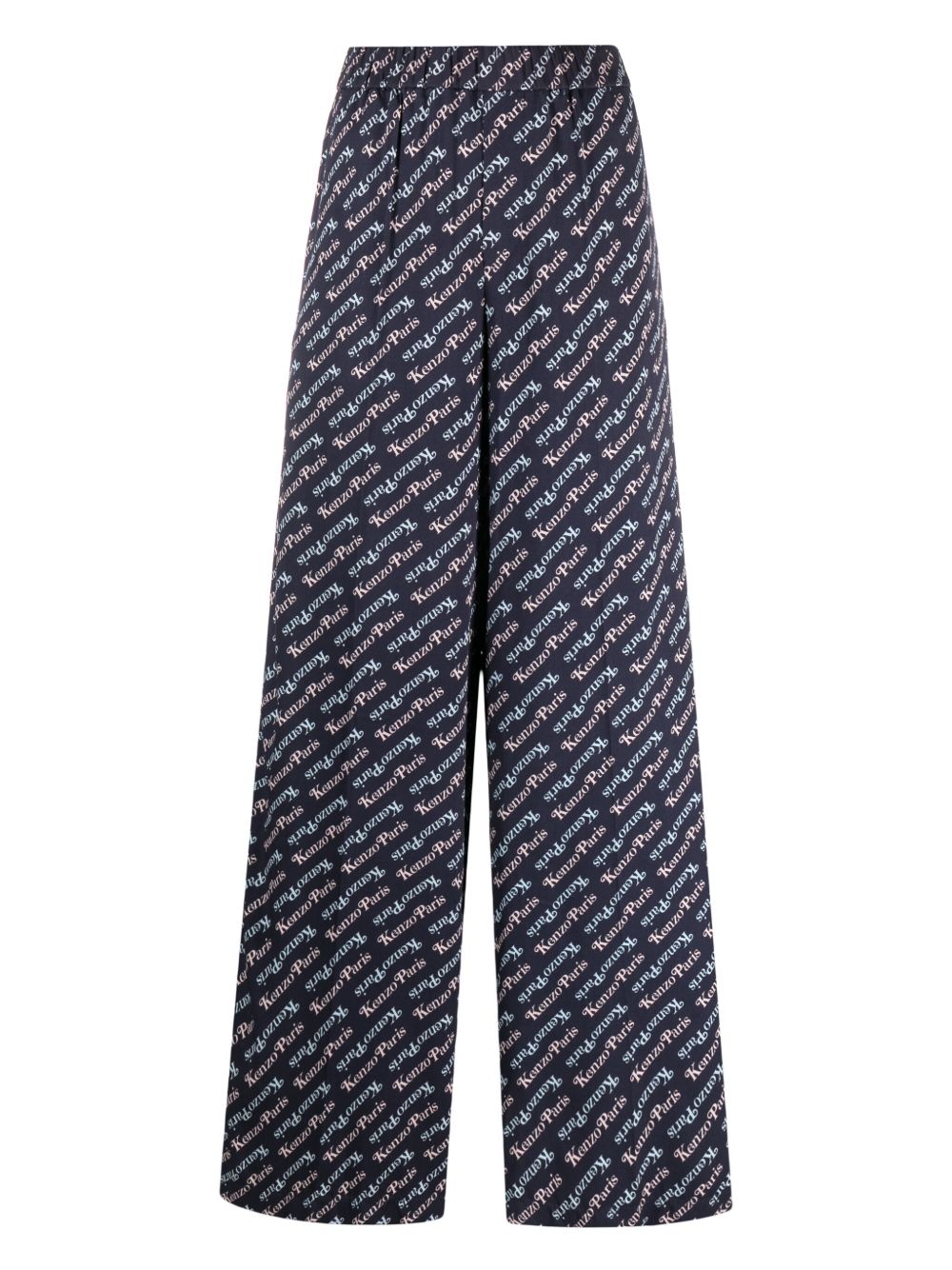 Kenzo x Verdy logo印花睡裤 - 蓝色