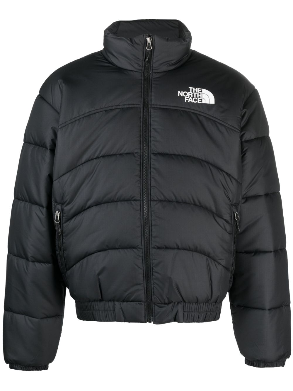 The North Face 高领蓬松夹克 - 黑色