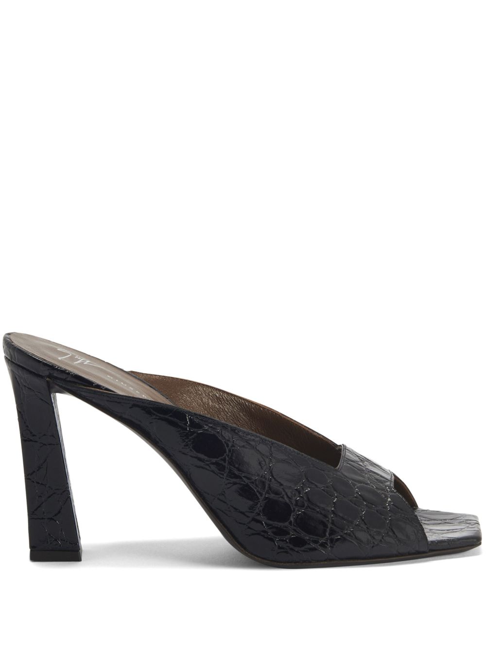 Giuseppe Zanotti Gz Mya 高跟穆勒鞋（9厘米） - 黑色