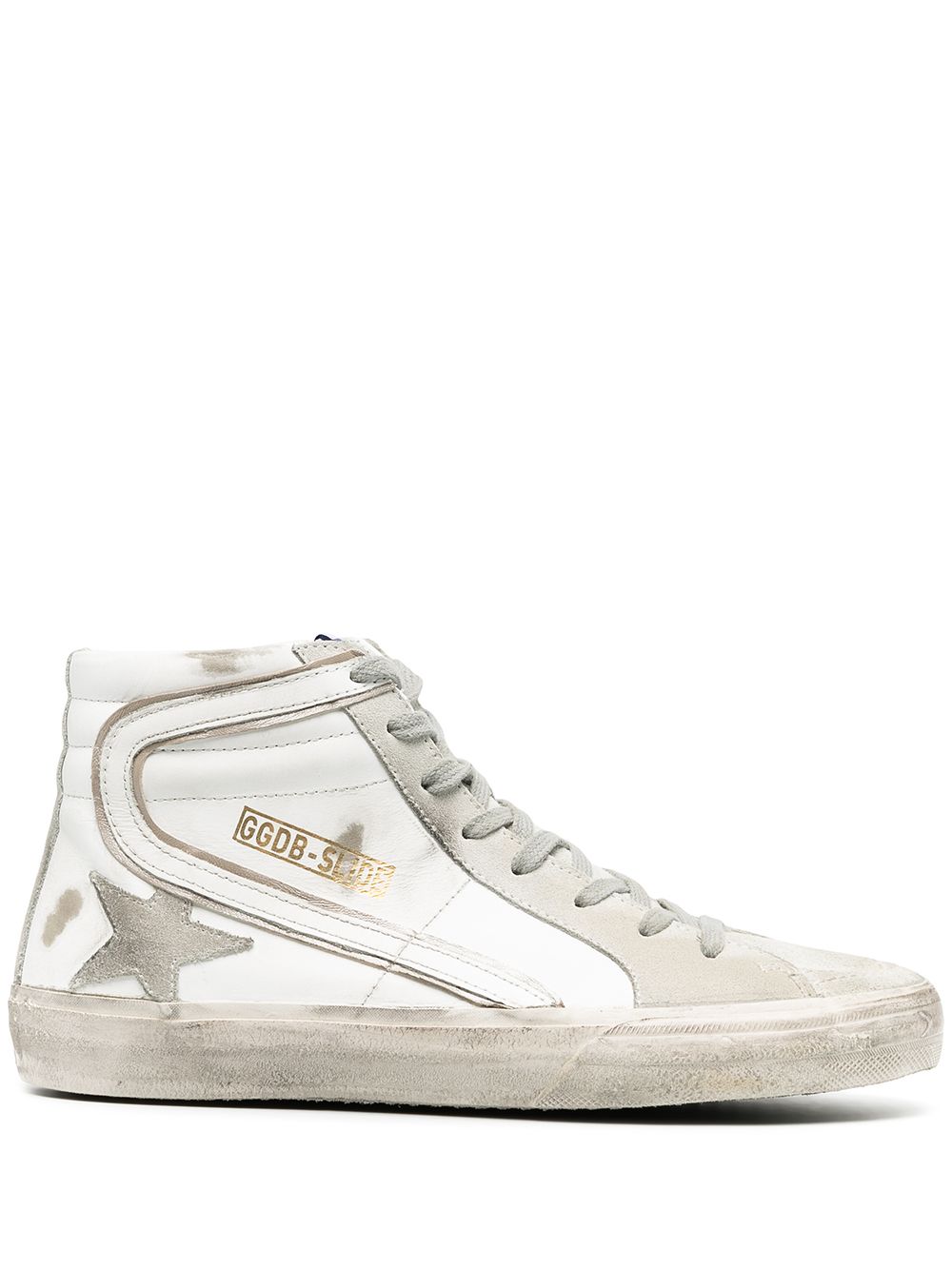 Golden Goose 经典星星贴花板鞋 - 白色