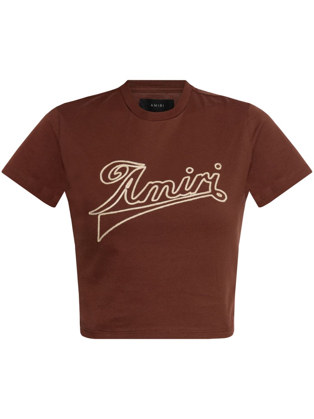 AMIRI logo印花T恤 - 褐色