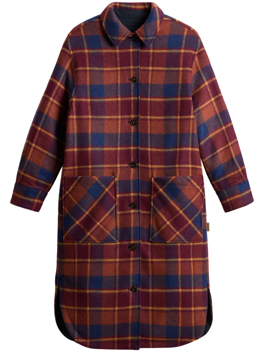 Woolrich 双面长袖大衣 - 蓝色