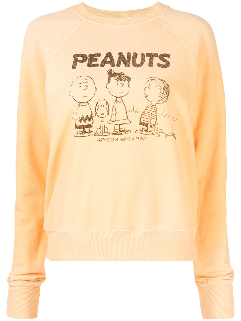 RE/DONE Peanuts Happiness 圆领卫衣 - 黄色