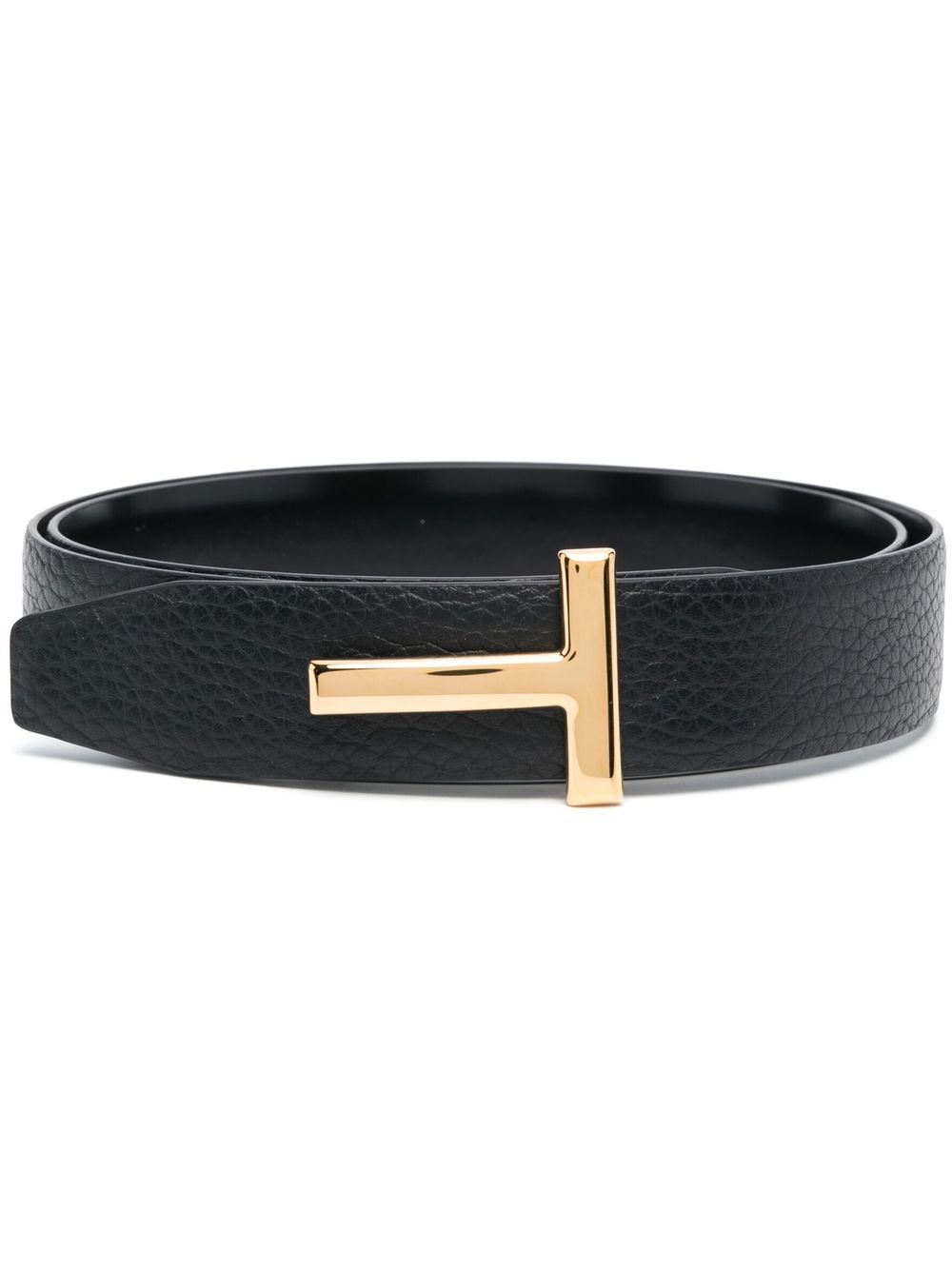 TOM FORD logo标牌腰带（30毫米） - 黑色