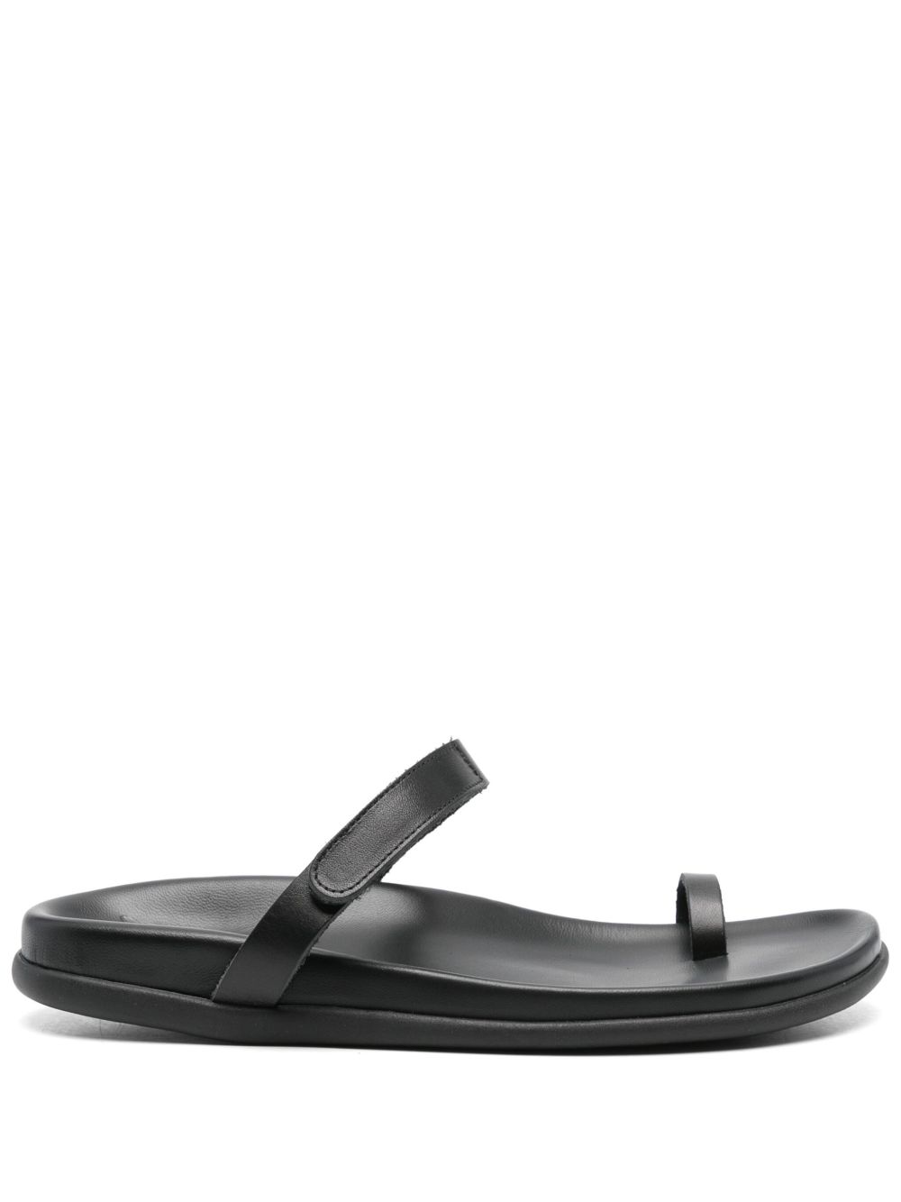 Ancient Greek Sandals Dokos 皮质拖鞋 - 黑色