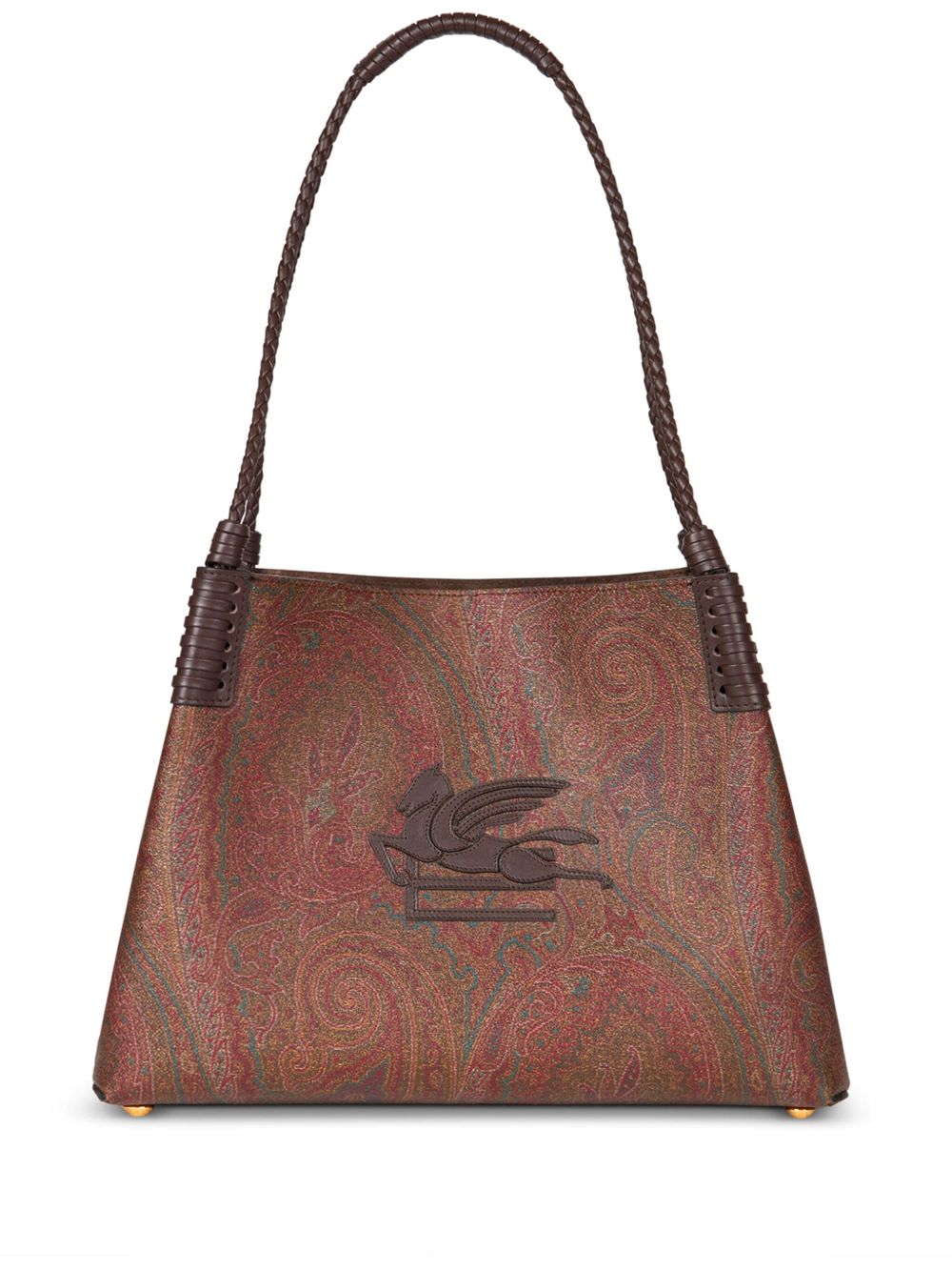 ETRO Paisley Libra 小号手提包 - 褐色
