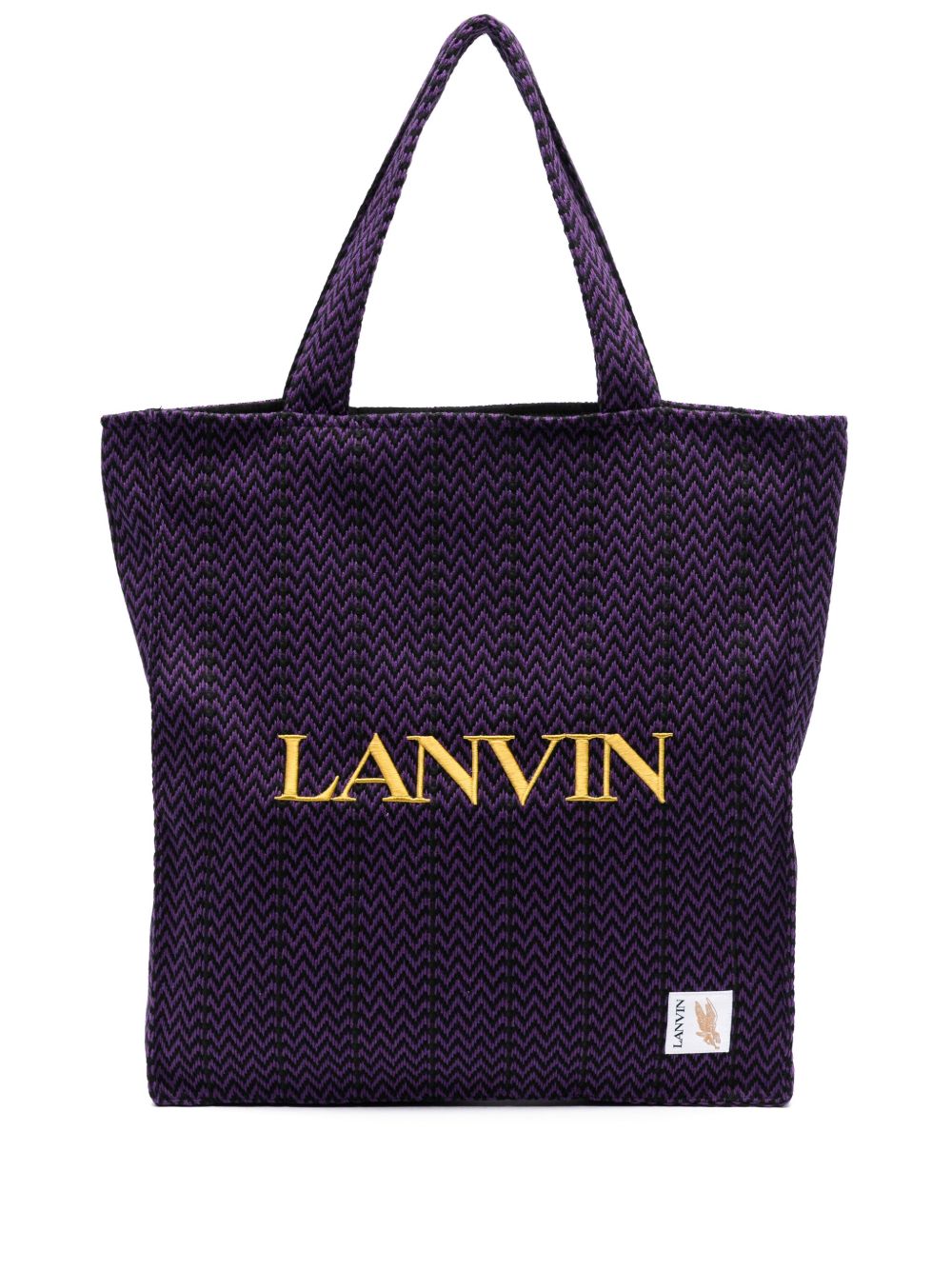 Lanvin x Future 刺绣logo手提包 - 紫色