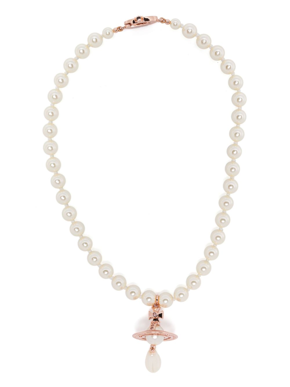 Vivienne Westwood One Row 项链 - 白色