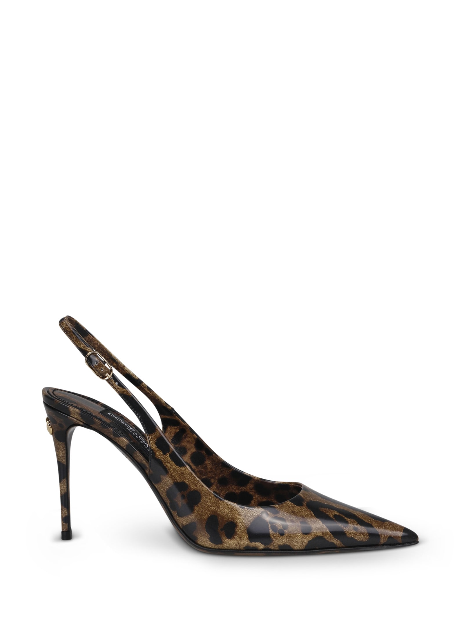 Dolce & Gabbana Animalier Print Slingback Pumps