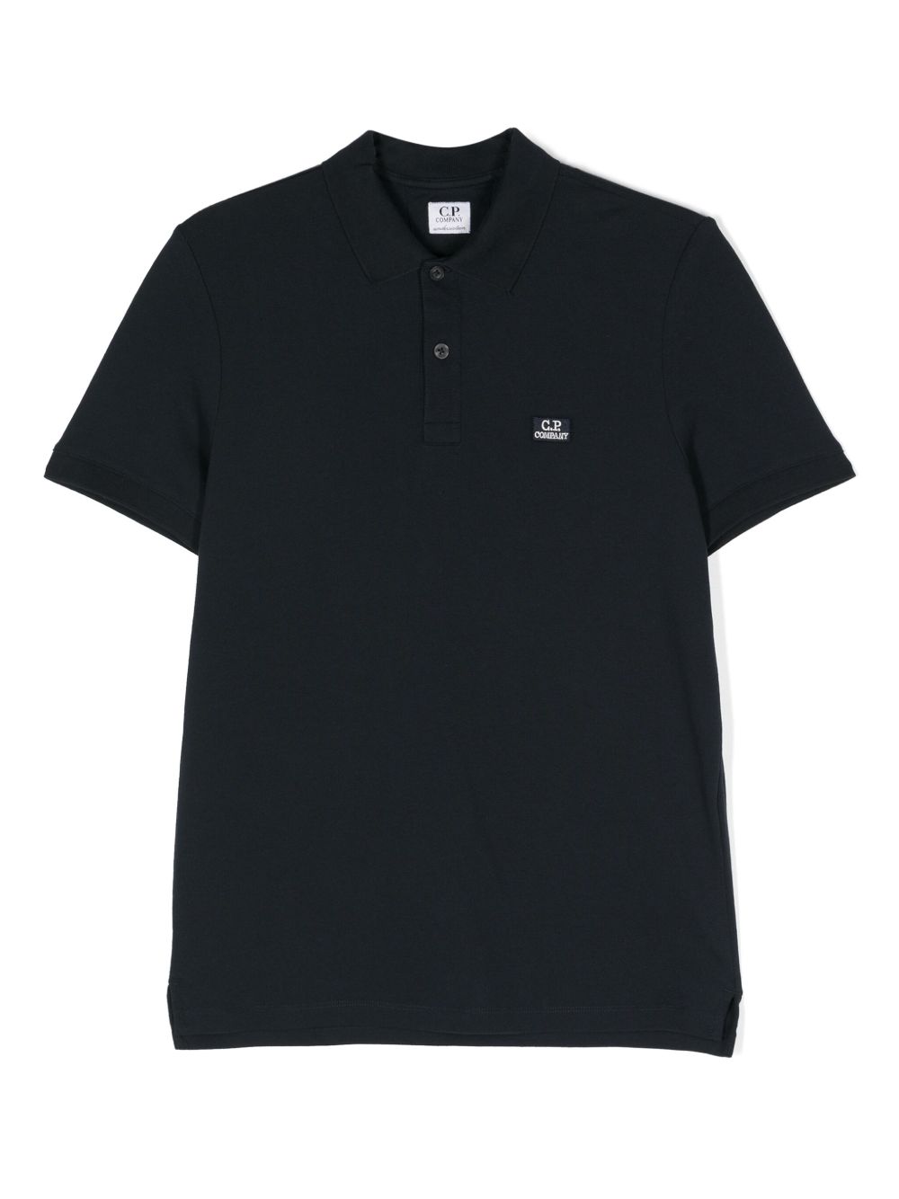 C.P. Company Kids logo贴花polo衫 - 蓝色