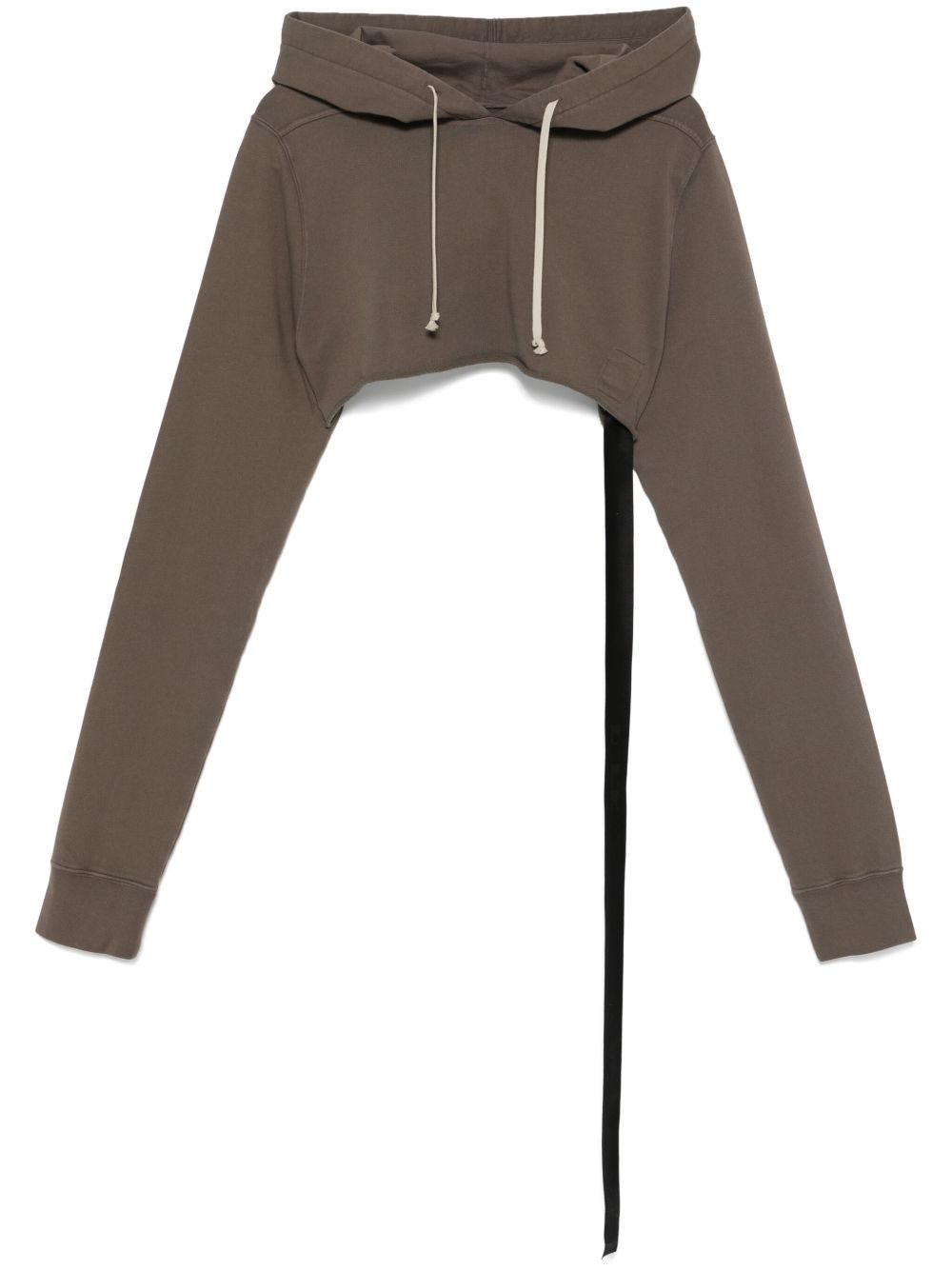 Rick Owens DRKSHDW 短款连帽衫 - 褐色
