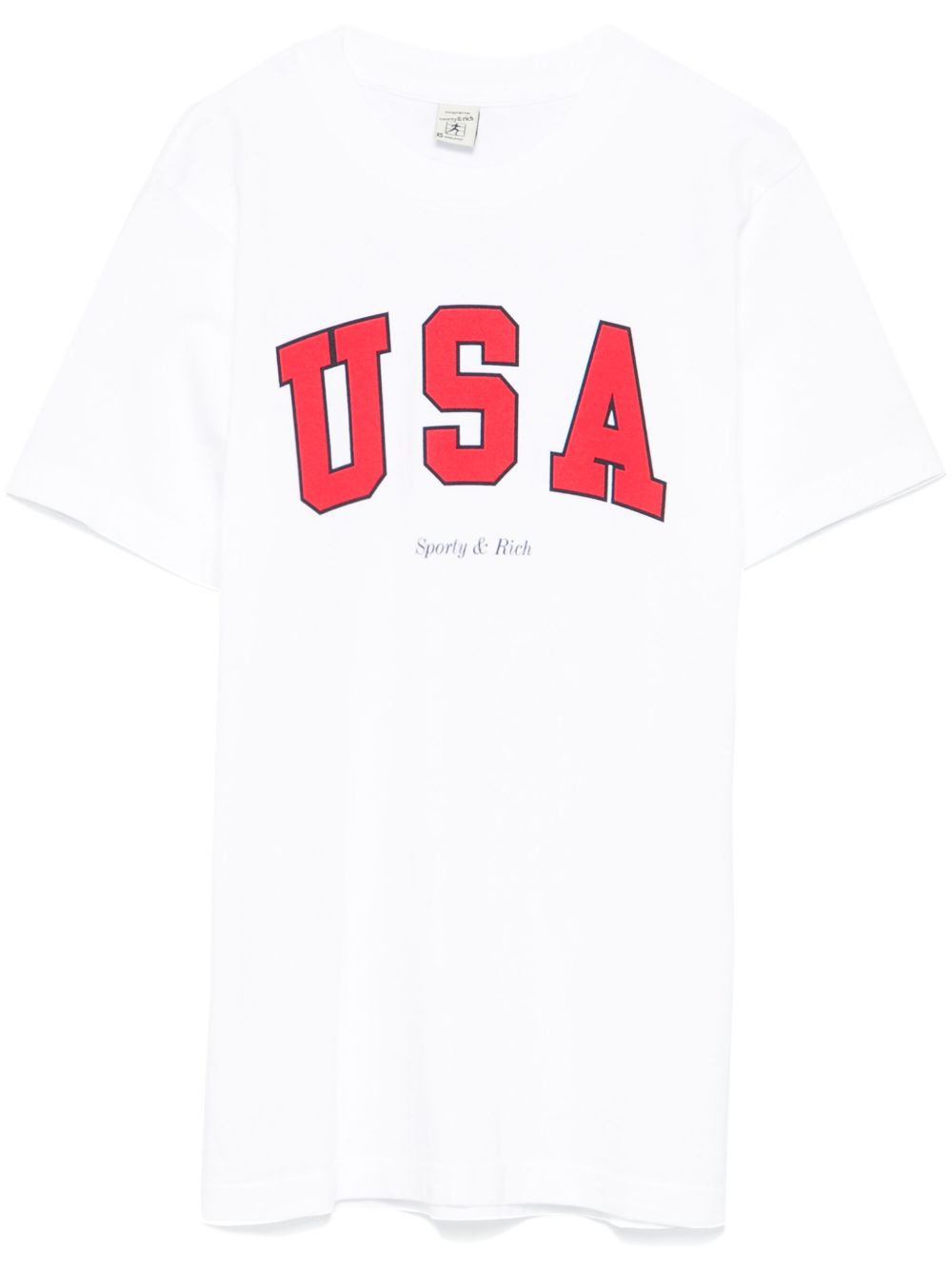 Sporty & Rich USA 印花T恤 - 白色