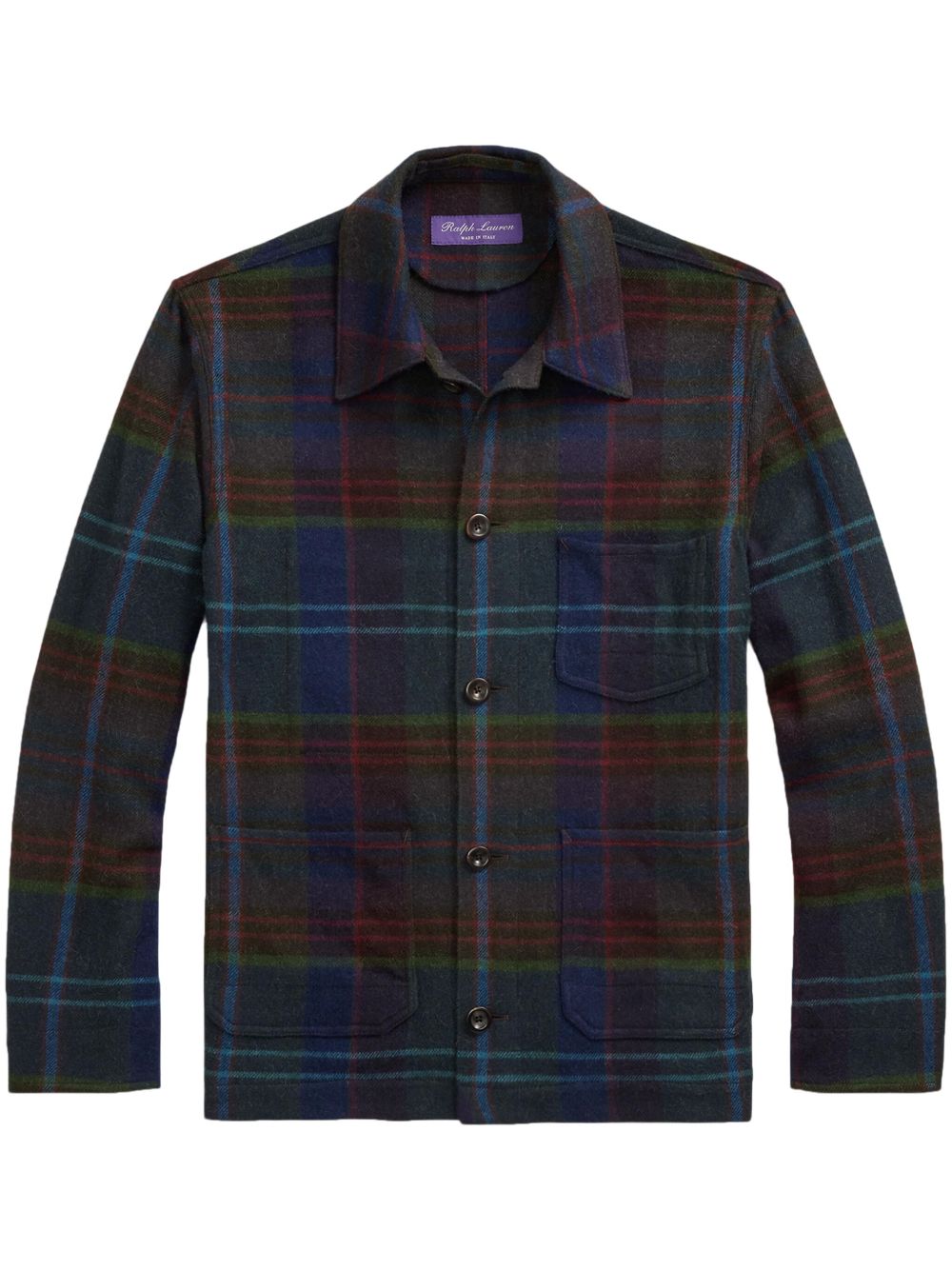 Ralph Lauren Purple Label 格纹衬衫 - 绿色